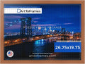 ArtToFrames Puzzle Frame for Buffalo Games 1000 Piece Jigsaw Puzzles, 26.75x19.75 Inch (68x50 cm), Burnt Umber Engineered Wood with Economy Acrylic, Ready to Hang Puzzle Display