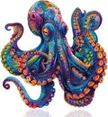 Qiuenisray Wooden Puzzles 1000 Pieces, Octopus Ocean Jigsaw Puzzles | Wooden Adults Puzzle, FSC Certified Unique Shape Adult Puzzles Pieces, Wall Decor for Family Game 23.4x23.5 in