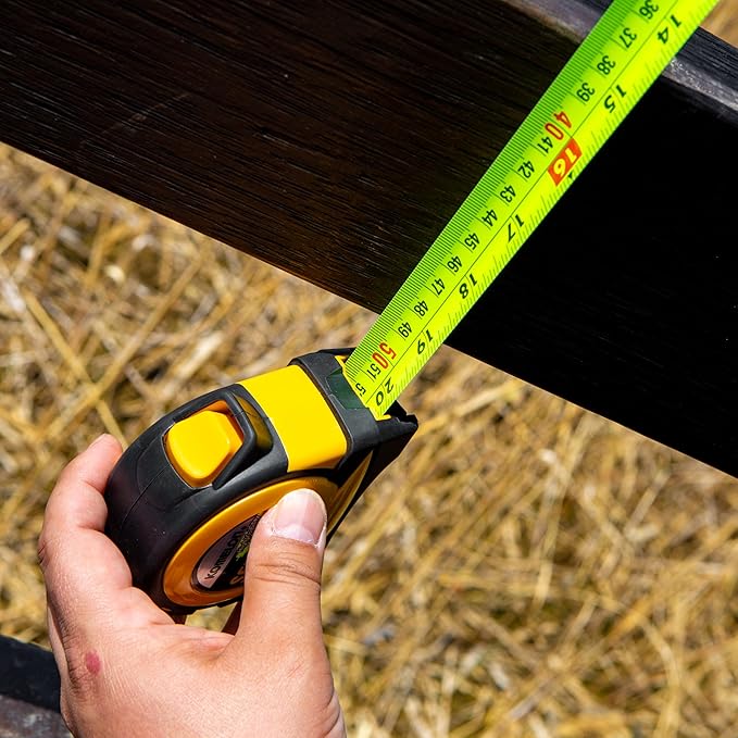 Komelon PSE55E 5M/16' Metric Self-Lock Tape Measure, Yellow/Black
