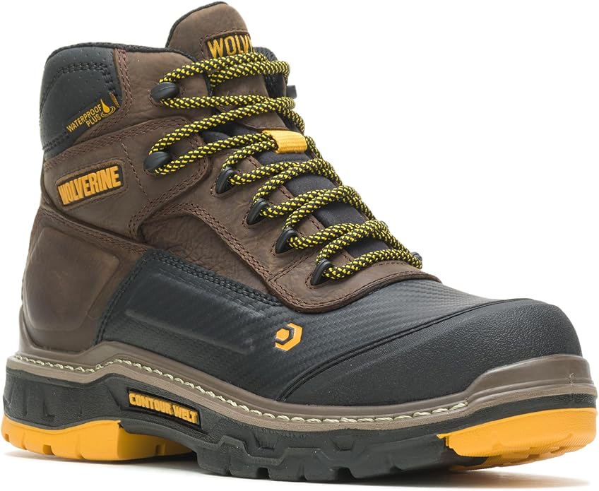 Wolverine Men's Overpass Composite Toe Waterproof Work Boots