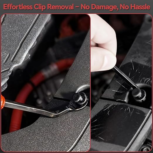 1240PCS Auto Retainer Clips Kit with Trim Removal Tools and 3-Layer Organizer Box, 32 Sizes Push Rivets Fasteners for Car Bumper, Fender, Door Panel and Interior Repair
