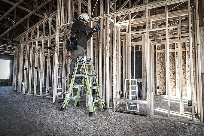 Little Giant Ladder Systems Dark Horse 2.0, M17, 17ft, Multi-Position Ladder, Fiberglass, Type 1A, 300 lbs Weight Rating, (16117-001)