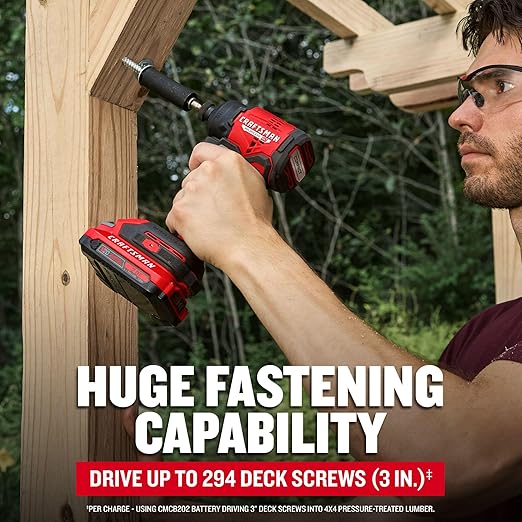 CRAFTSMAN V20 BRUSHLESS RP Compact Impact Driver Kit (CMCF811D1)