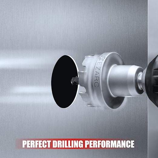 EZARC Carbide Hole Saw Heavy Duty, Hole Cutter for Stainless Steel, Sheet Metal 1-13/16" 46mm