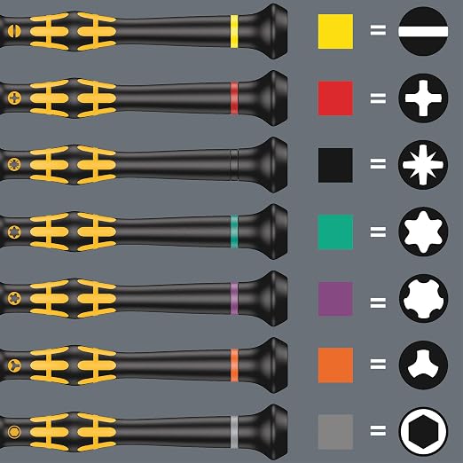 Wera 05030170001 1578 A/6 ESD Screwdriver set and rack for electronic applications, 6 pieces
