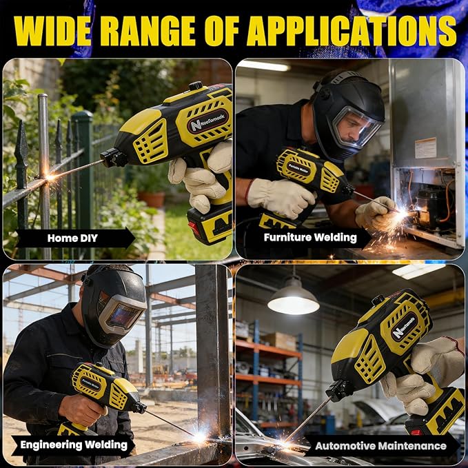 Handheld Welder Machine 110V, NeoTamarix 20-150A IGBT Inverter Portable Welder Gun with 5 Variable Current Adjustment & 20PCS Rods, Handheld ARC Welding Machine Fits for 1/16"-1/8" Rods