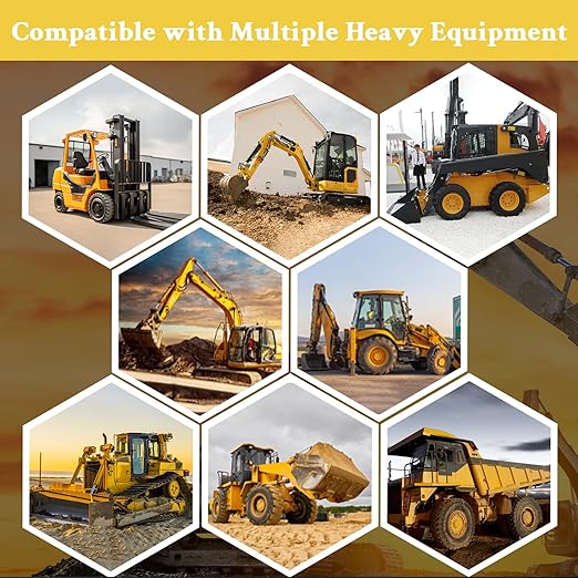 42 Heavy Equipment Keys Master Set, Machine Ignition Key for Cat Caterpillar John Deere Komatsu Volvo Bobcat Kubota JCB Case Hyster Yanmar Daewoo Takeuchi New Holland Construction Equipment