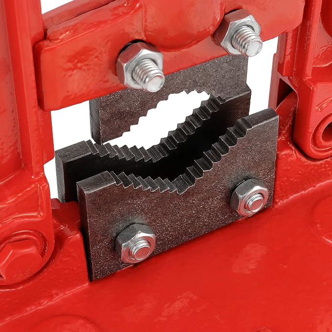 Heavy Duty Pipe Vice - 0.4 to 2.4 Inches Capacity, Forged Bench Yoke Vise Threader for Cutting & Fixing Pipes 10 to 60mm