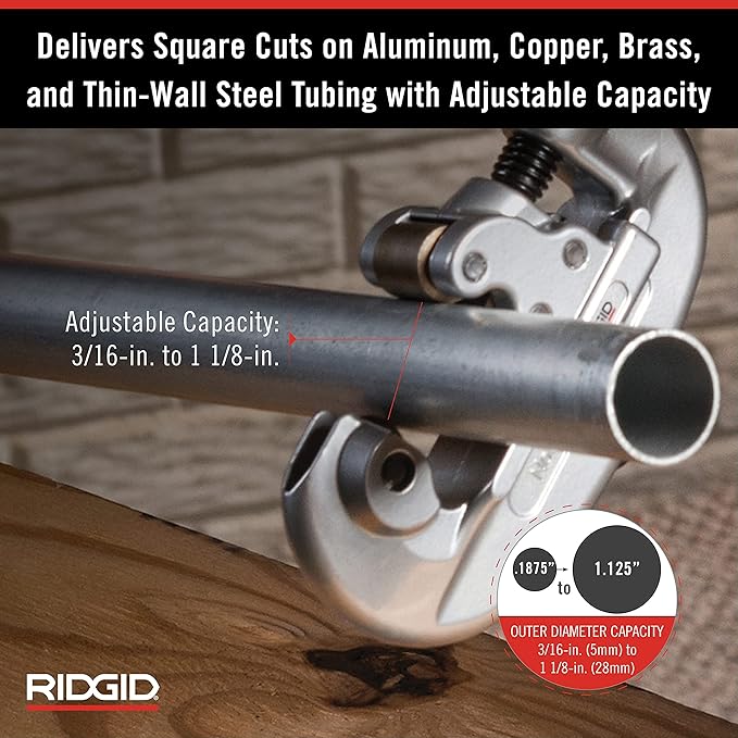 Ridgid 32920 model 15 Screw Feed Tubing Cutter, 3/16" To 1-1/8" Tube Cutter