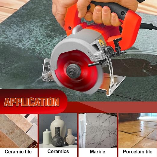15 Pcs Diamond Saw Blade, 4.5 Inch Super Thin Tile Blade, Diamond Saw Blades for Angle Grinder, 4.5" Tile Blade for Smooth Cutting Marble Ceramics Porcelain Tiles(4.5 inch-15Pcs-Red)