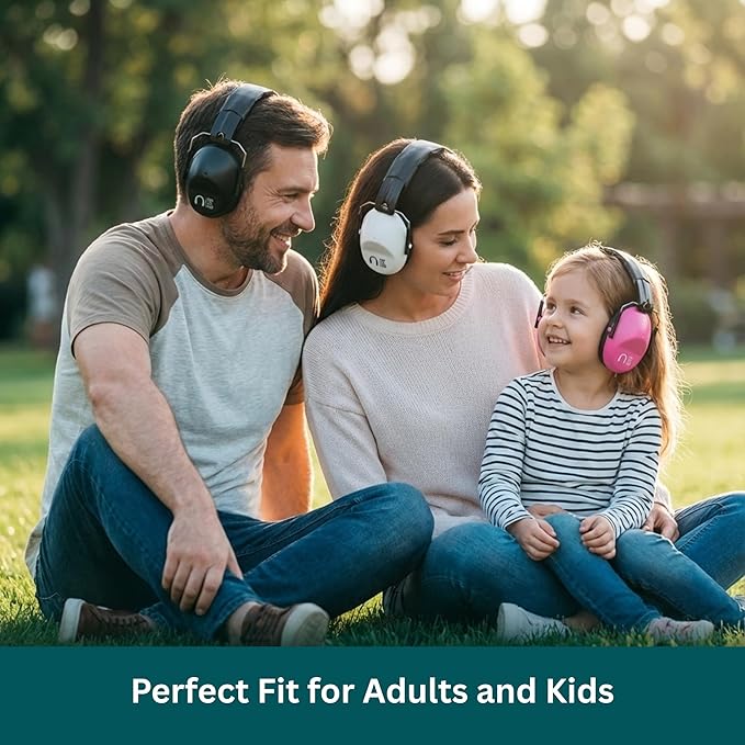 Pro For Sho 34dB NRR Hearing Protection Ear Muffs – Highest NRR Compact Design Ear Protection for Loud Events & Sensory Use