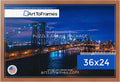 ArtToFrames Puzzle Frame for Buffalo Games 50 Piece Jigsaw Puzzles, 36x24 Inch (91x61 cm), Burnt Umber Engineered Wood with Economy Acrylic, Ready to Hang Puzzle Display