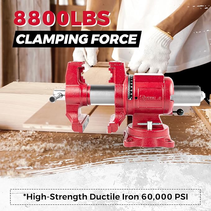 5” UPG 360° Positioning Bench Vise, 8800LB Force