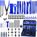 JNLK 352pcs Trim Removal Tool, Pry Tool, Door Panel Removal Tool Kit, Clip Tool, Fasteners Removal Tool with Car Retainer Body Clips Set, Blue
