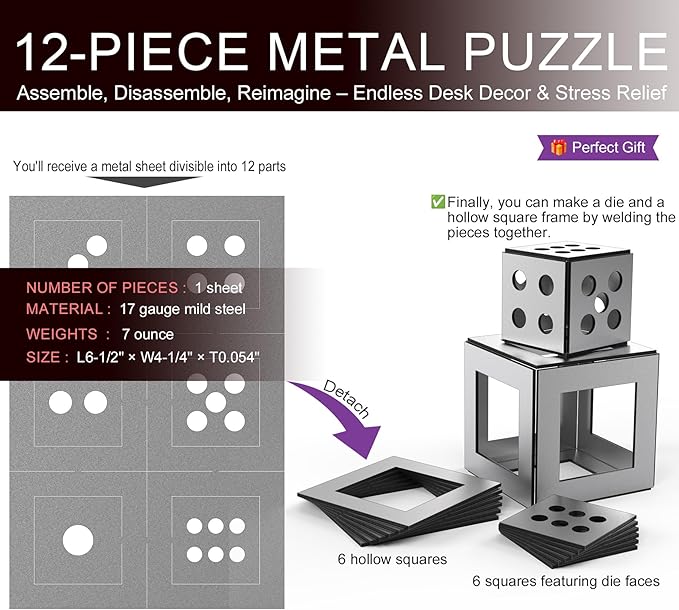 12-Piece Welding Practice Coupons Steel, 17 Gauge Thickness, Comprehensive Welding Training Kit, Enhancement Welding Skill Steel