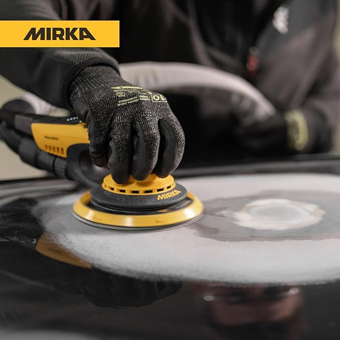 Mirka DEROS II 550 Dust-Free Sander with Case, 5 Inch Hook & Loop - 5.0mm Orbit Random Orbital Sander – 110V Electric Power Tool for Woodworking, Drywall, Automotive Car & Wood Sanding