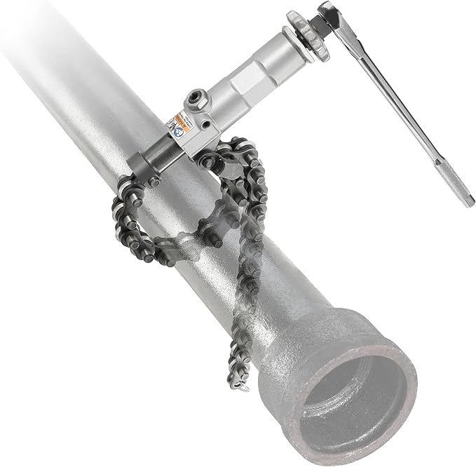 RIDGID 42878 Model 238-P Powered Soil Pipe Cutter, 8-inch Chain Pipe Cutter