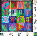 FIFA World Cup 2026 Wooden Jigsaw Puzzle,Gift for Soccer Fan-Mosaic 300Pcs | Official Licensed,5MM Thick Soccer puzzles,Long-Lasting Display sports memorabilia collector,300 Pieces Irregular Shape