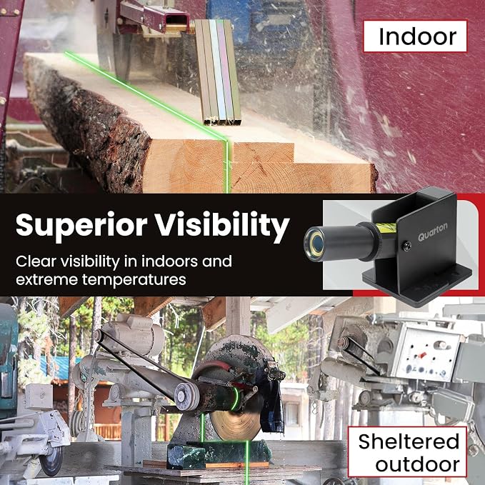 Laser Level ML-200 Green Line Generator for Outdoor & Indoor Large-Scale Cutting, Measuring, Alignment and Construction, Waterproof, Type-C Charging Port, Magnetic Base, Class 1 product