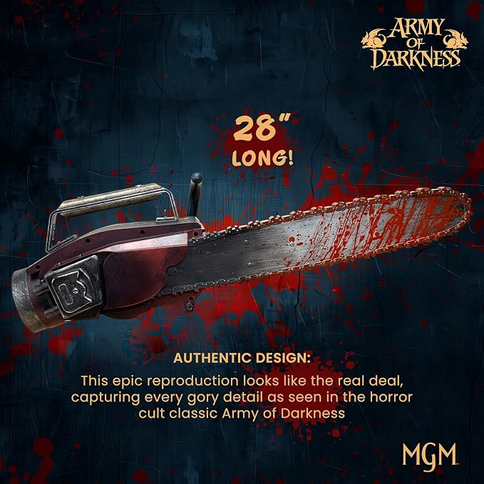 Army of Darkness Ash's Chainsaw 1:1 Scale Electronic Prop Replica | Officially Licensed Collectible