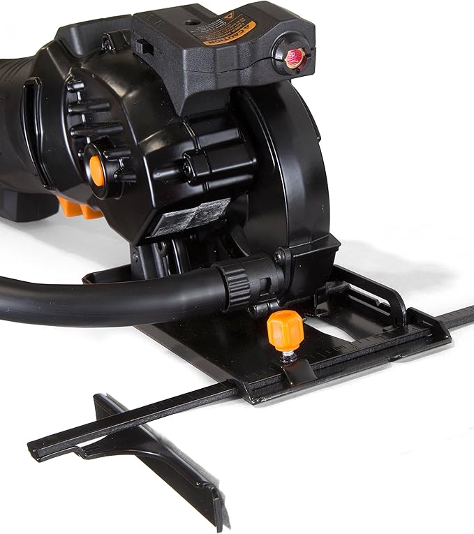 WEN 4.2-Amp 3-3/8-Inch Plunge Cut Compact Circular Saw with Laser, Carrying Case, and Three Blades (36704)