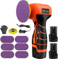 16.8V Cordless Electric Sander with 36PCS Sandpapers, 3500 RPM, 2Pcs 3.0Ah Batteries, Lightweight & Compact Design for Wood, Metal, Paint Removal, and DIY Projects