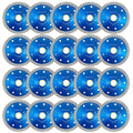 20 Pcs Diamond Saw Blade, 4.5 Inch Super Thin Tile Blade, Diamond Saw Blades for Angle Grinder, 4.5" Tile Blade for Smooth Cutting Marble Ceramics Porcelain Tiles(4.5 inch-20Pcs-Blue)