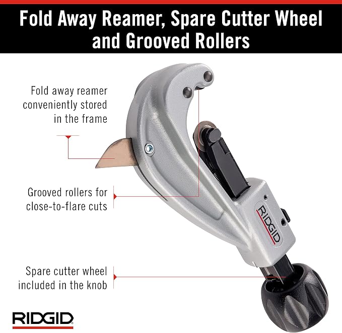 Ridgid 151 1/4" to 1-5/8" Quick Acting Tubing Cutter, Small