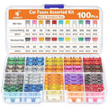 JOREST 100Pcs Car Fuse Assortment Kit, 56 Mini Blade Fuses Automotive + 44 Standard Auto Fuses + 1 Fuse Puller – for Car/RV/Truck/Motorcycle/Boat (2Amp 3A 5A 7.5A 10A 15A 20A 25A 30A 35A 40A)