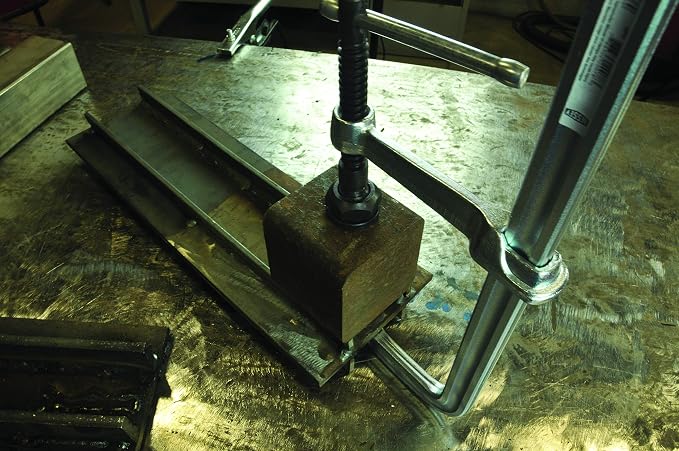BESSEY SQ-8, 8 In., 2660 Nominal Clamping Force, All Steel clamp, Heavy duty pad