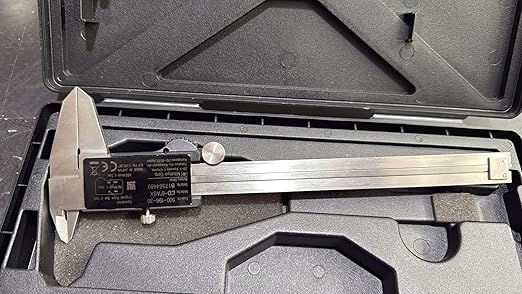 Mitutoyo 500-196-30 Digimatic Caliper 6" (150mm) – High-Precision AOS Encoder – Stainless Steel Electronic Vernier Caliper with .0005"/0.01mm Resolution for Accurate Measurement