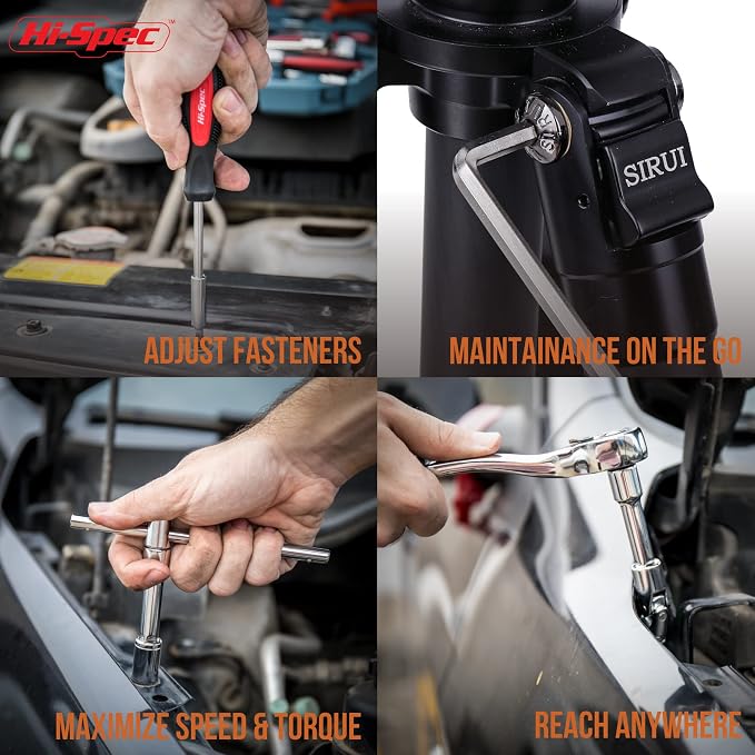 Hi-Spec Metric Auto Mechanic Tool Set Motorcycle & Car Tool Kit Trucks