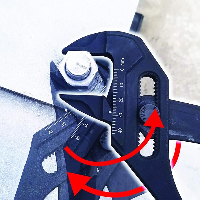 FUJIYA Tools Pliers Wrench-pliers and a wrench in a single tool FLM-45-BG