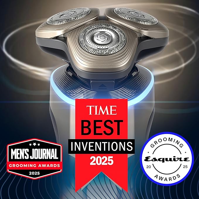 Philips Norelco Shaver i9000 Prestige Ultra Special Edition - Wet & Dry Electric Shaver, SenseIQ Pro Technology, Triple Lift & Cut System, 360 Rotating NanoTech Precision Blades, Model XP9406/93