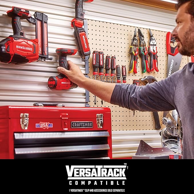 CRAFTSMAN V20 Cordless 6-Tool Combo Kit With Two 2.0 Ah Batteries and Charger (CMCK601D2)