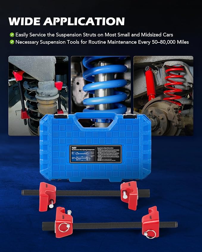 OMT Macpherson Strut Spring Compressor Tool Set with 10.5" Range