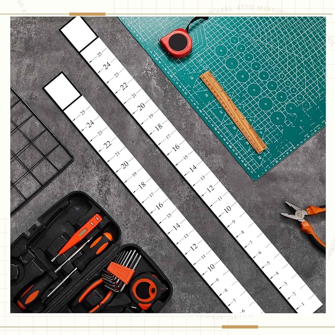 Attic Measuring Rulers (Case of 1000), 25 Inch, Card Stock, Attic Insulation R-Value Ruler for Insulators Ceiling Insulation