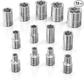 Olsa Tools 1/4-Inch Drive SAE Deep Socket Set - 13pc | 6-Point Chrome Vanadium Sockets, 1/8" to 5/8", No Skipped Sizes - Professional-Grade SAE Socket Sets - Part: 1330