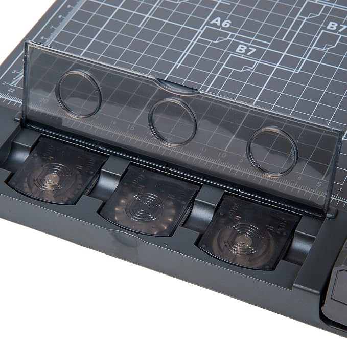 3-Way 12.6 Inch (A4 size) Rotary Trimmer Cutter Perforate & Scallop | A4 Size, Perforate Option, Scallop Options included