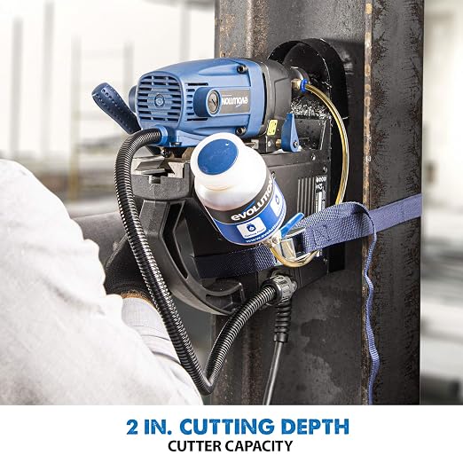 Evolution Heavy Duty 1-1/8 inch Industrial Magnetic Drill with Carry Case - S28MAG