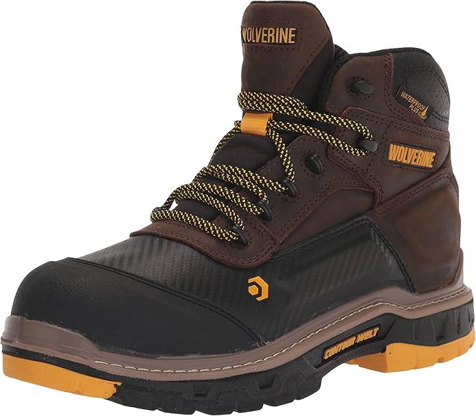 Wolverine Men's Overpass Composite Toe Waterproof Work Boots