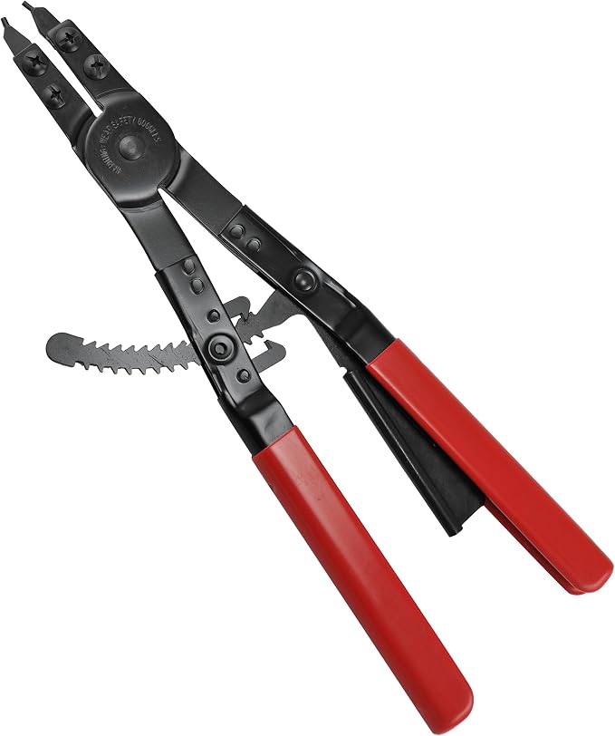 Neiko 02130A Heavy Duty 16" Snap Ring Plier Set, 2 Piece, External and Internal Pliers, Straight, 45°, 90° Tips