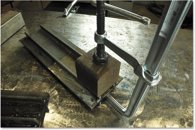 BESSEY SQ-8, 8 In., 2660 Nominal Clamping Force, All Steel clamp, Heavy duty pad