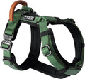MADE TO ROAM Premium Explorer Harness - Y-Shaped Dog Harness with Adjustable Durable Nylon, Soft Padding, Metal Buckles and Leather Handle for Small, Medium, Large Dogs (Oregon Haze, Size 2)