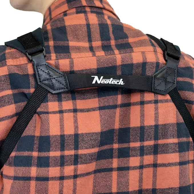 Neotech Soft Harness – Padded Neoprene Saxophone Shoulder Harness with Swivel Hook | Adjustable, Comfortable Support – Regular, Black, Made in USA