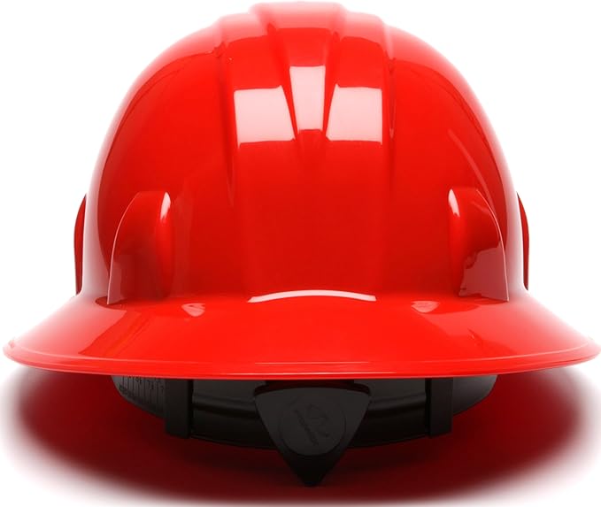 Pyramex Safety SL Series Full Brim Hard Hat 4-Point Ratchet Suspension
