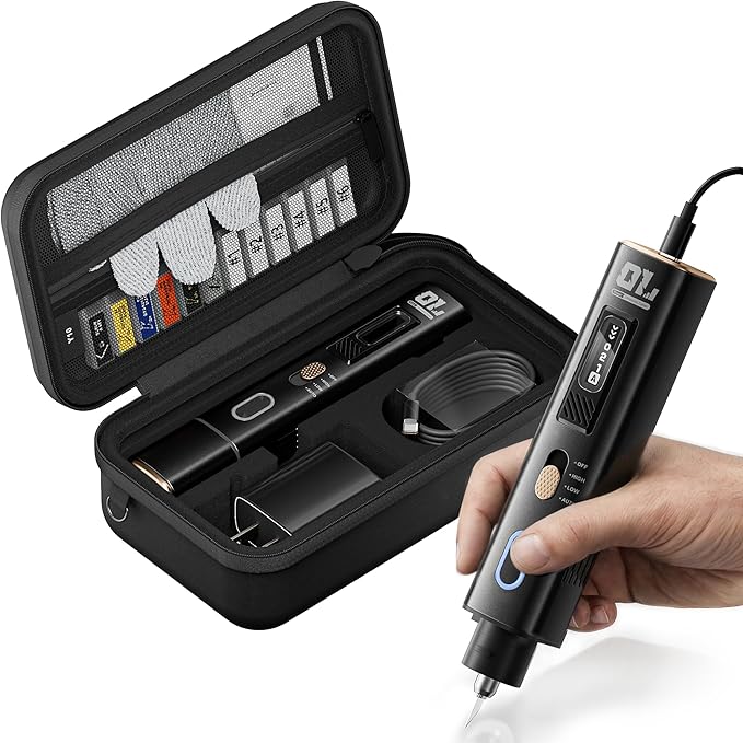 JAKEMY Corded Ultrasonic Cutter, True 35W & 40kHz Vibration, 4 Cutting Modes/5 Types Blade, 2 In 1 Handheld Cutting Knife Tool For Plastic Cutting/Precision Grinding/Modelmaking/Woodcarving/Craft DIY