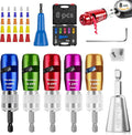 Mriykio Wire Stripper Tool & Wire Twister Tool for Drill, 6-14 AWG, 8-in-1 Electrician Tools Kit, Fits 1/4" Hex Drills, Wire Stripper for Drill with Storage Case, for Electricians & DIY Users