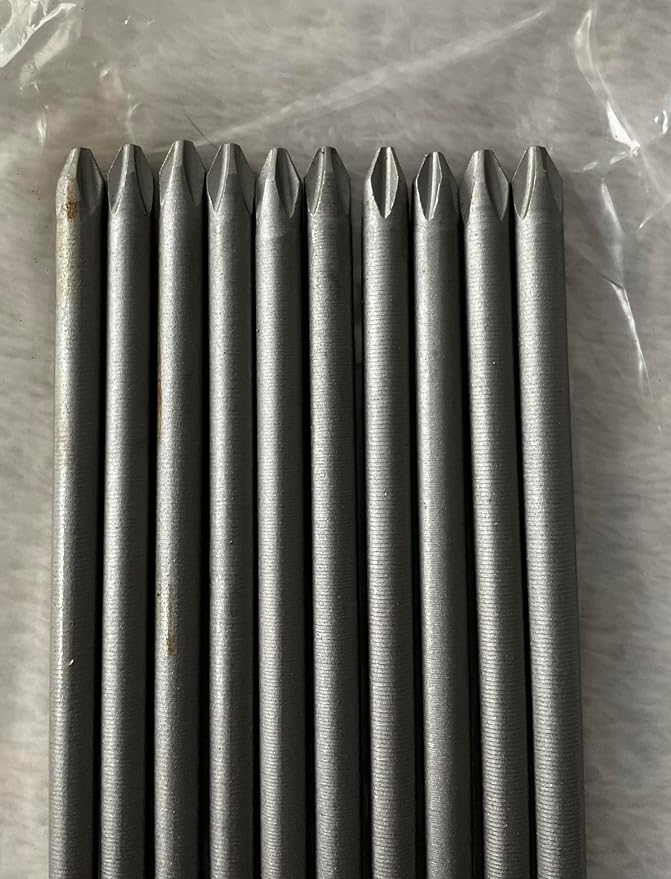 40pc #2 PHILLIPS 6" MAGNETIC PH2 TIPS SCREW DRIVER INSERT BIT POWER DRILL ROUND