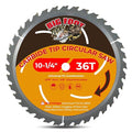 Big Foot 10 1/4 Circular Saw Blade 36 Tooth Carbide Tipped Circular Saw Blade - 10-1/4" Diameter - 5/8" Arbor
